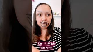 DM LIPPEN 👄 MASKE IN ZEBRA PRINT WOW 😮 ECHT LUSTIG SKINCARE dmviralshortsbeauty [upl. by Omiseno]