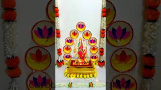 Navratri decoration  Puja Background Decorion ytshorts navratri matakichowki paperplatecraft [upl. by Eigger]