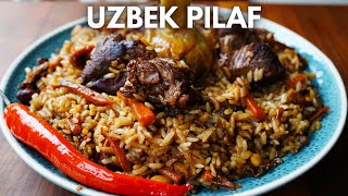 Uzbek Pilaf Fragrant and Flavorful One Pot Rice with Lamb [upl. by Melisa]