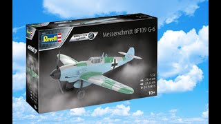 Messerschmitt BF109 G6  Revell 132  Easy Click Unboxing [upl. by Pihc]