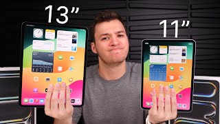 2024 iPad Pro 11” vs 13”  Unboxing Comparison amp Detailed Look [upl. by Notsur677]