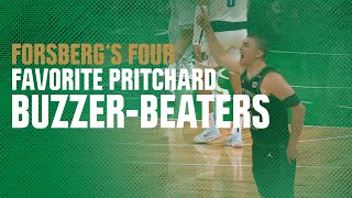 Four favorite Payton Pritchard buzzerbeaters  Forsbergs Four  Celtics PostUp [upl. by Ardnikat]