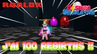 JAI 100 REBIRTHS   Roblox Dashing Simulator [upl. by Coco249]