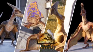 ALL FLYING DINOSAURS  Jurassic World Evolution 2 [upl. by Demaria729]