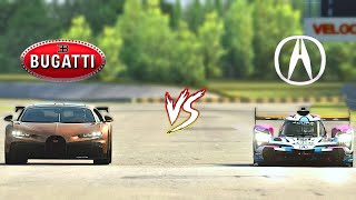 CHIRON PUR SPORT vs ARX06  DRAG RACE dragrace bugatti acura [upl. by Milka]