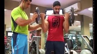 Standing Barbell Curl Bicep Exercise  Onlymyhealthcom [upl. by Arratal]