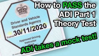 How to PASS the ADI Part 1 Theory Test  Driving Instructor Theory Test [upl. by Leeban]