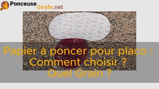 Papier à poncer pour placo comment choisir le bon [upl. by Alger282]