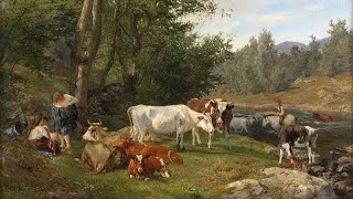 Edvard Grieg  Kulokk Cow Call Anders Askevold  Paintings [upl. by Vezza933]