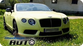 Bentley Continental GT V8 S Convertible im SteckCheck  Abenteuer Auto [upl. by Akzseinga210]