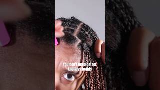 You don’t need gel for small knotless braids  I’ll show you braidhair smallknotless [upl. by Anagrom896]