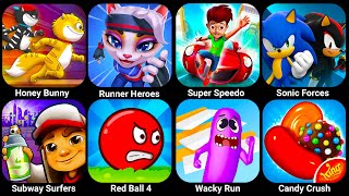 Runner Heroes Run amp Gun MetroLand Talking Tom Candy Run Talking Tom Time Rush Sonic Dash [upl. by Eriuqs]