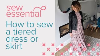 How to Sew a Tiered Dress or Skirt [upl. by Anyala]