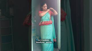 Kandyan saree draping for Navratri 3rd look 💕 Srilankan osari  ytshorts kandyan navratri [upl. by Wehttam]