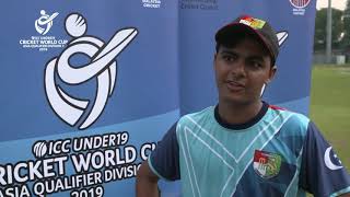 U19 CWC Asia Q Div 1 – Oman v Singapore highlights [upl. by Veriee]