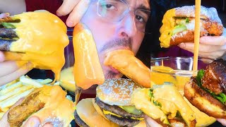 ASMR Eating TOO MUCH CHEESE SAUCE For 3 Hours No Talking 먹방 [upl. by Esadnac]