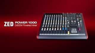 Allen amp Heath ZED Power 1000 2x500W Powered Mixer [upl. by Macilroy]