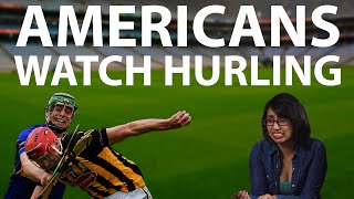 Americans Watch Hurling For The First Time [upl. by Renfred]