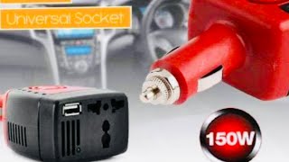 Car Power Inverter 150W  12V DC to 220V AC [upl. by Froh]