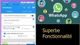 comment activer la réponse automatique dans Whatsapp [upl. by Popele509]