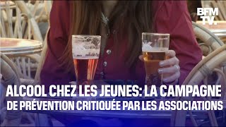 Alcool chez les jeunes la nouvelle campagne de prévention critiquée par les associations [upl. by Alabaster988]