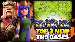 Th9 war base with linkToP 3 new basesAnti 3 starClash of Clans [upl. by Kabob822]