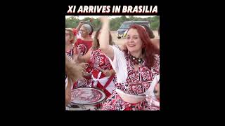 Xi arrives in Brazils Brasilia for state visit shortvideo [upl. by Andrade145]