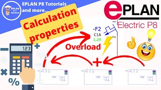 Total current calculation in EPLAN 2024 How to show the overload❓ [upl. by Koorb]