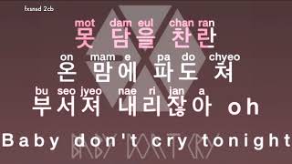 KARAOKE EXO K  Baby Dont Cry [upl. by Oiramat400]