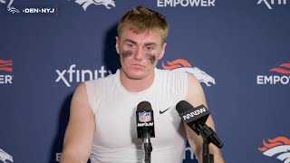 QB Bo Nix on making plays in critical moments ‘That was the difference in the game’ [upl. by Dolhenty]