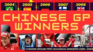 Formula Chinese GP SHANGHAI Winners 20042019 [upl. by Dedrick932]