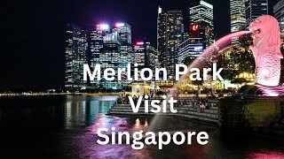 Merlion Park  Singapore singaporevideos merlionsingapore lion tour tourism [upl. by Butta]