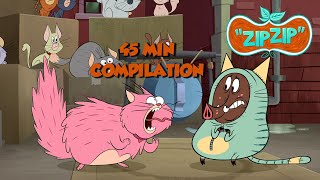 Zip Zip 45min Season 2  COMPILATION HD Official Cartoon for kids [upl. by Rtoip]