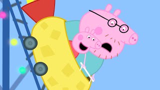 Peppa Pig Rides A Roller Coaster With Daddy Pig  Kids TV And Stories [upl. by Sul183]