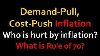 22 Inflation  Causes of Inflation  Costpush inflation  Demandpull Inflation in UrduHindi [upl. by Nuawd]