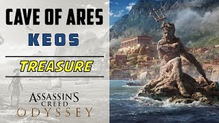 Cave of Ares Keos  Loot Treasure Location  ASSASSINS CREED ODYSSEY [upl. by Ecinrev]