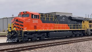 ArcelorMittal ES44AC 100 outside Wabtec February 28 2024 [upl. by Schaeffer]