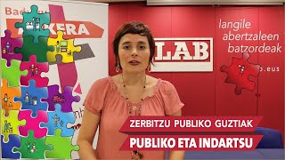 Garbiñe Aranburu «Orain dugu aukera zerbitzu publikoen eredu aldaketa sakonak eskatzeko» [upl. by Lezley]