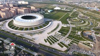 Аэросъемка стадиона quotКраснодарquotAerial view of the stadium quotKrasnodarquot [upl. by Inele]