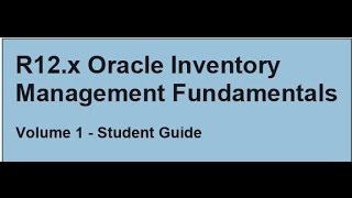 Oracle Inventory Part 16 Transaction Reasons [upl. by Enidan]