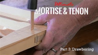 Ultimate Mortise and Tenon Joint Part 3 Drawboring [upl. by Hagi939]