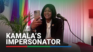 Meet the Los Angeles comedian going viral for impersonating Kamala Harris  ABSCBN News [upl. by Cal]