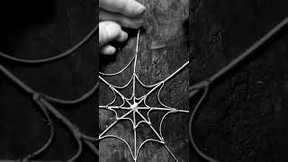 Soft Soldered Spider Web 🕷️ 🕸️ Finishing It Off softsoldering solderingiron diy halloween [upl. by Culver]