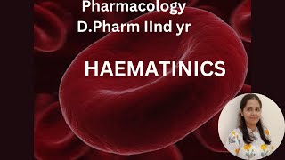 HAEMATINICS Blood Forming DrugsPharmacology [upl. by Janeen]