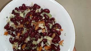 salade aux haricots rouges شلاضة الوبيا الحمرا لعشاق الوبيا [upl. by Annaej]