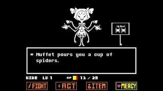 UndertaleSparing Muffet Pacifist Run [upl. by Cira359]