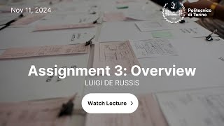 HCI2024  Lecture 13  Assignment 3 overview [upl. by Enilreug635]