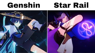 Genshin Impact and Honkai Star Rail Parallels [upl. by Fulmis]