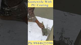 Geotextile with PU coating 5 year warranty construction leakage home leakproofing waterproof [upl. by Kassity806]