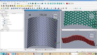 FreeCAD 021  Créer une grille tôle perforée cintrée ou ondulée [upl. by Nowed419]